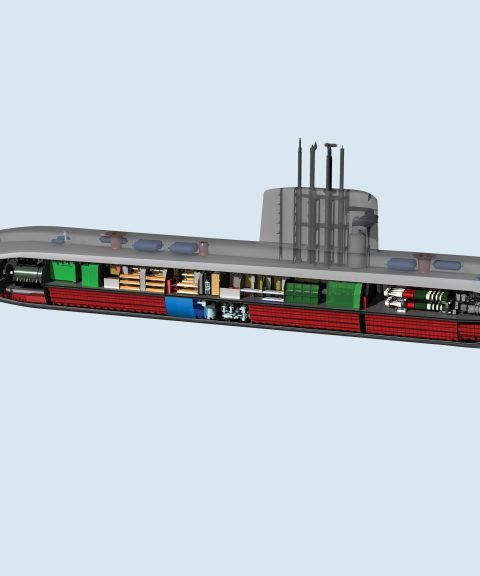 Concept design electric submarine Concept design electric submarine