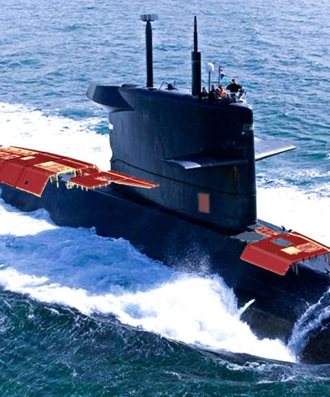 Engineering composite superstructure Walrus class submarine