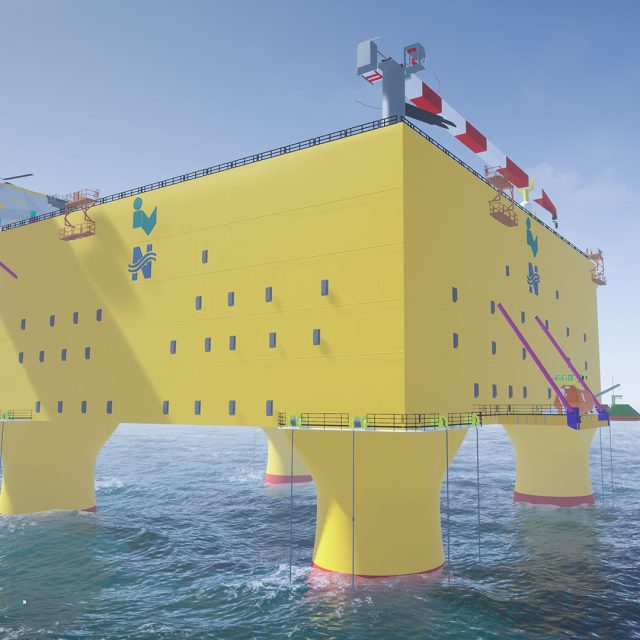 Concept design floating offshore wind substation