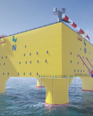 Concept design floating substation offshore wind