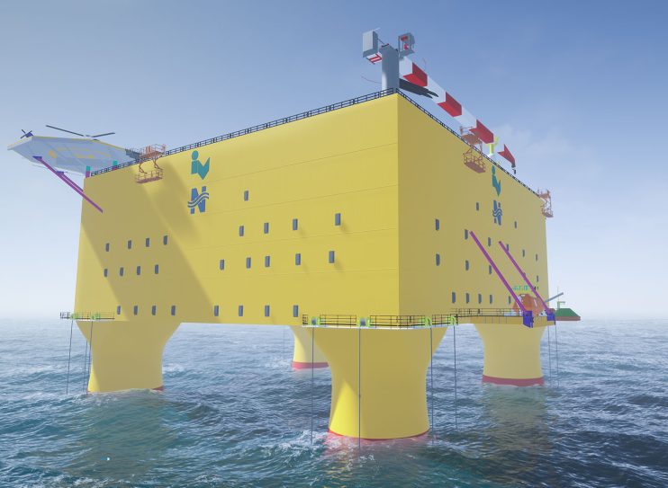 Concept design floating substation offshore wind