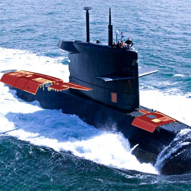 Submarine engineering composite superstructure