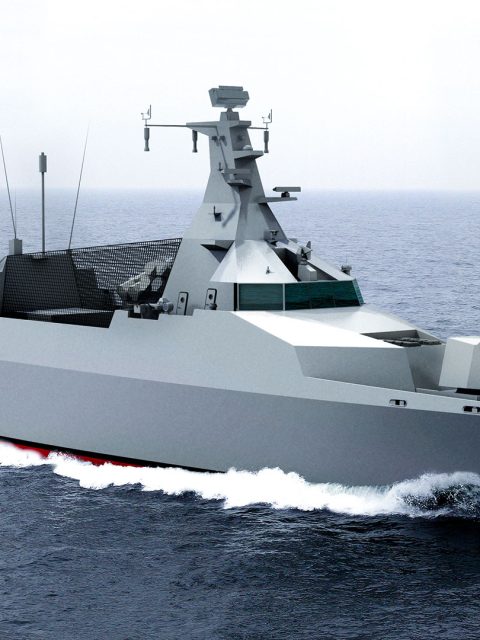 Concept design naval vessel fast offshore patrol vessel engineering