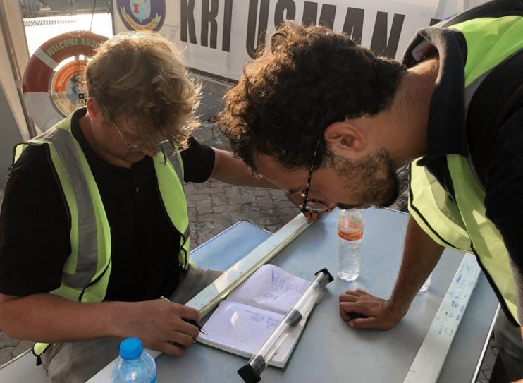 Inclination test KRI Usman Harun modernisation Inclination test KRI Usman Harun modernisation