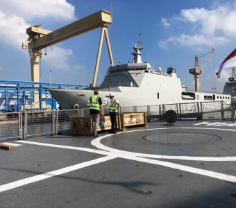 Inclination test modernisation KRI Usman Harun