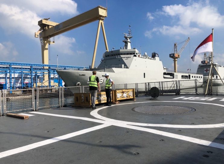 Inclination test modernisation KRI Usman Harun Inclination test modernisation KRI Usman Harun