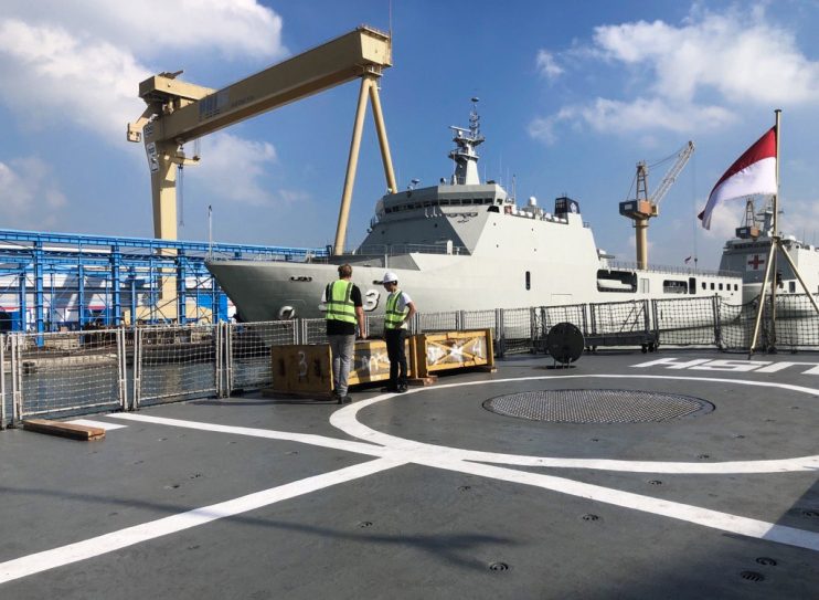 Inclination test modernisation KRI Usman Harun Inclination test modernisation KRI Usman Harun