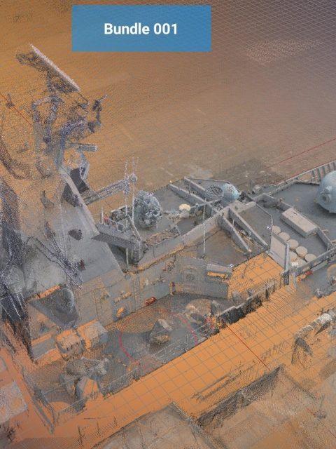 3D laser scan / digital twin modernisation frigate