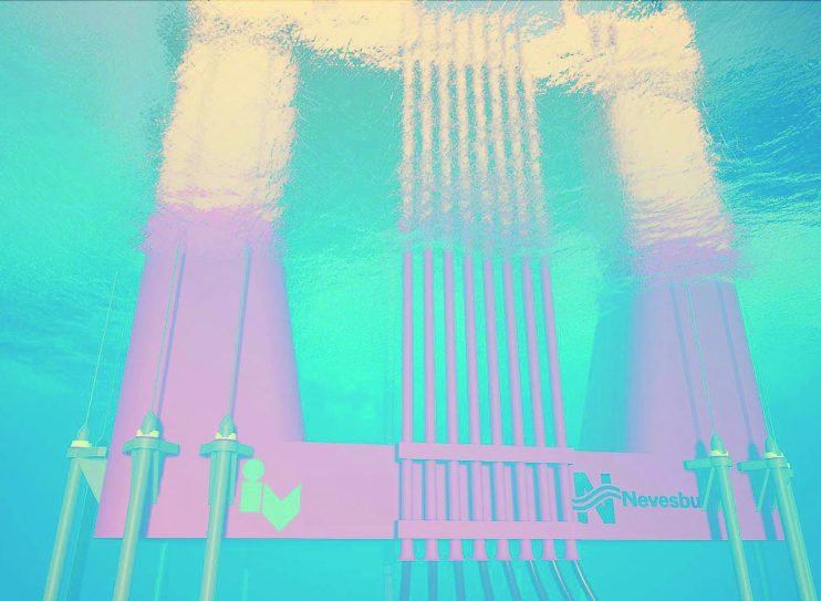 Floating offshore substation concept Nevesbu underwater cable system Floating offshore substation concept Nevesbu underwater cable system