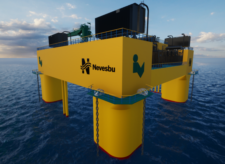A floating HVAC substation concept for deep-sea wind development