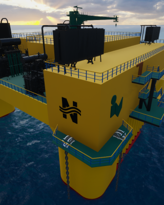 Nevesbu & Iv Floating HVAC substation concept